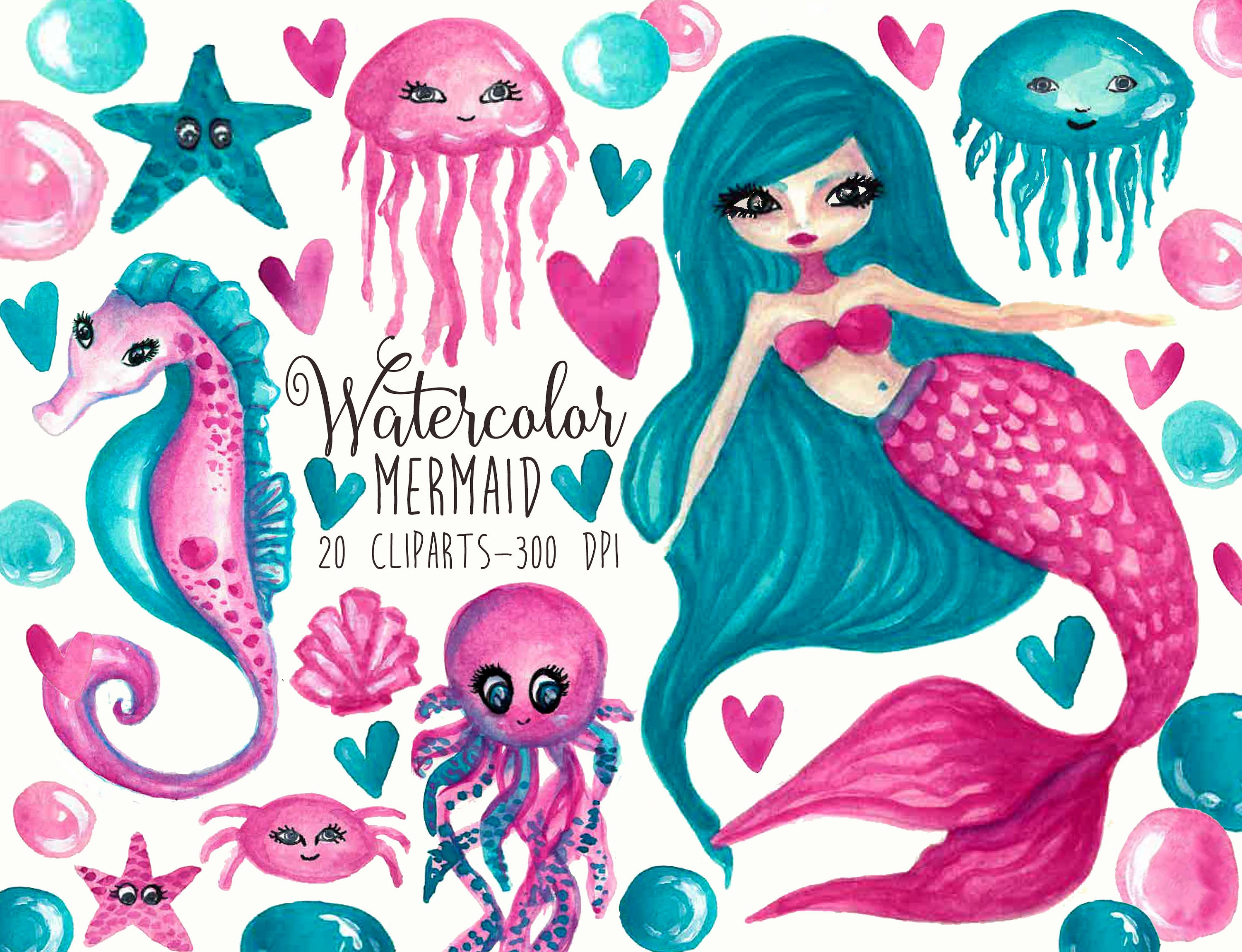 Mermaid Clip Art 65 - o34nkbp