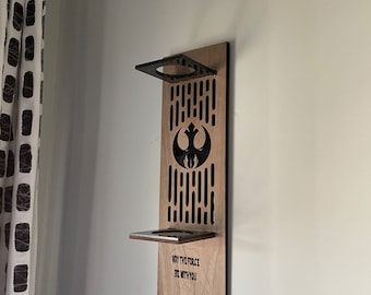 Personalized Acrylic/ Wood Lightsaber Stand