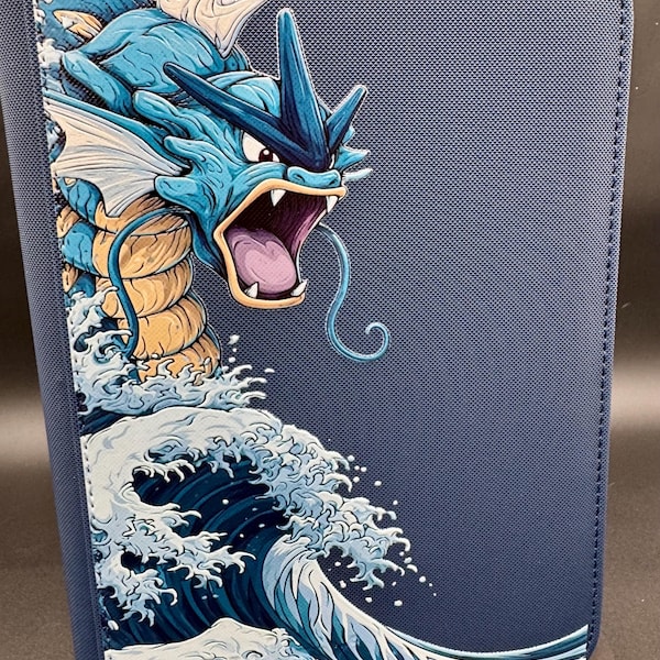 Premium UV Printed Trading Card Binder | Genuine VaultX Binder | Custom Collector Album | 4 Pocket Blue | TCG Card Storage