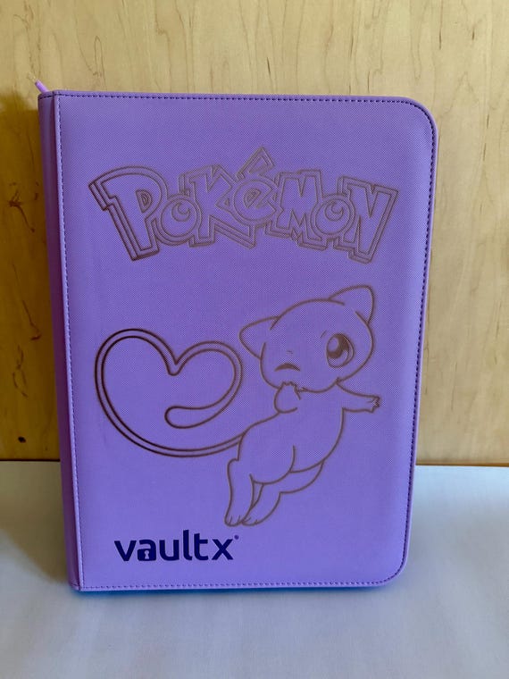 Custom Laser-Engraved Trading Card Binder for Collectible Card Games -  Personalized Purple