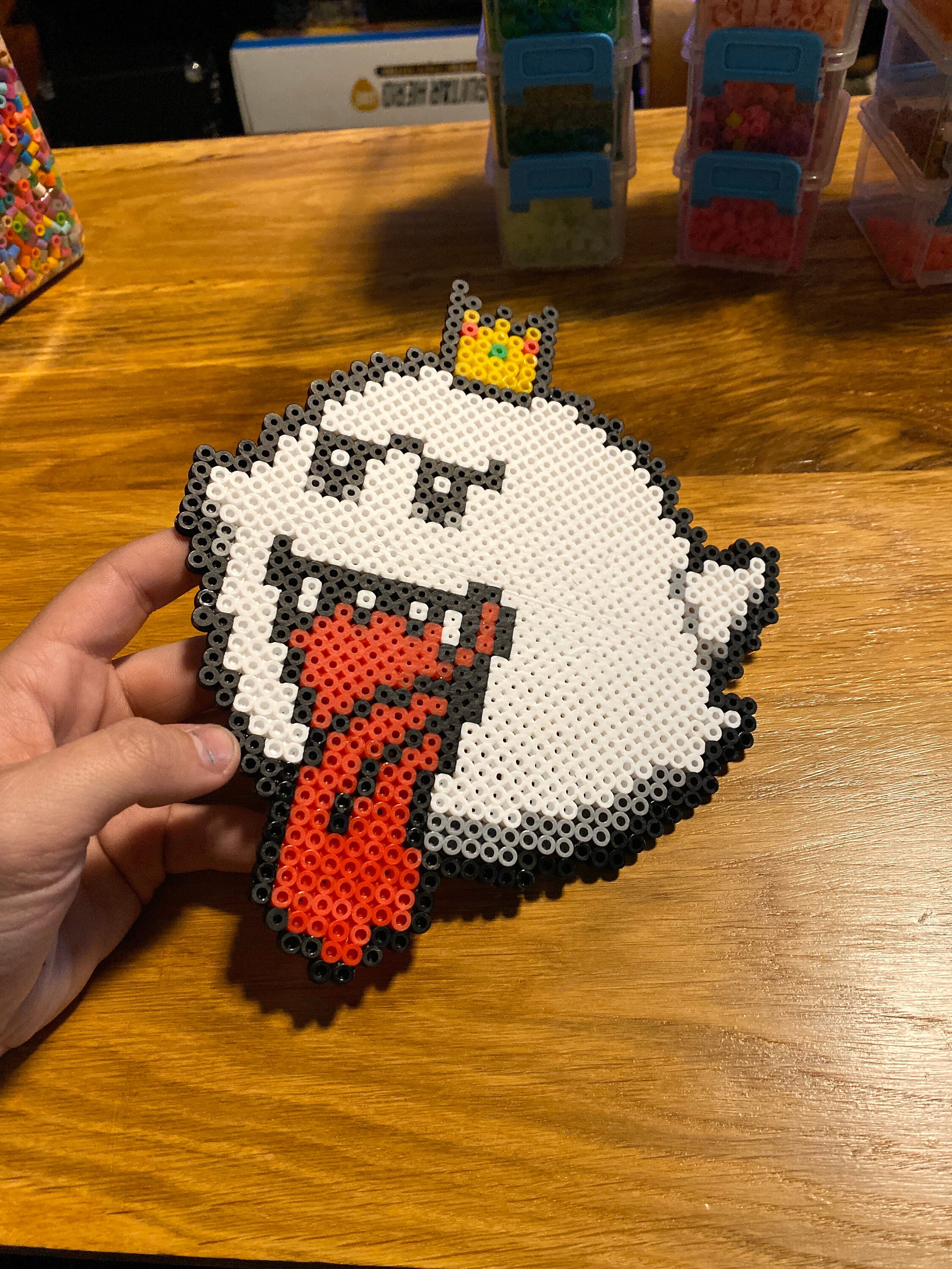 King Boo Perler Beads
