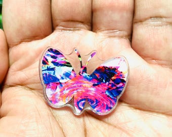 Delicate Butterfly Pin Badge, Butterfly Mini Pins, Cute  display picture 1