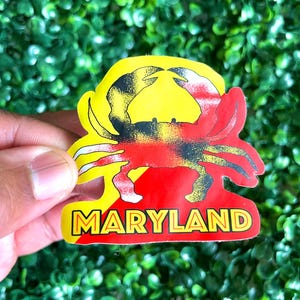 Maryland Crab Stickers | Kiss Cut Stickers | Crab Sticker