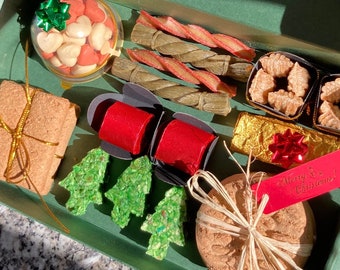 Large Seasonal Dog Treat Hamper • Christmas Stocking Filler