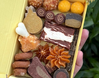 Meaty Dog Treat Gift Box, High Protein Snacks for Small Breed Dogs, Dog Treat Sample Box