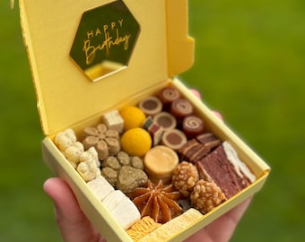 Mini Dog Birthday Treat Box • Small Dog Breed Sample Bites, Meaty Protein Treats