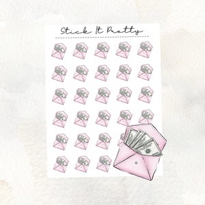 Zahl Tag / Brieftasche Symbol Planner Stickers