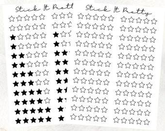 Star Rating Review Planner Stickers