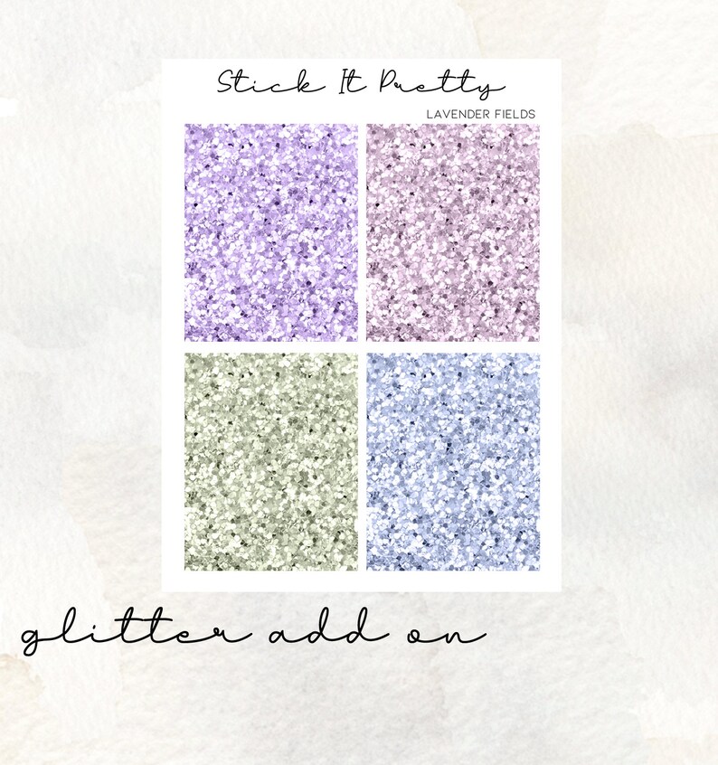 Lavender Fields Weekly Planner Sticker Kit - Etsy