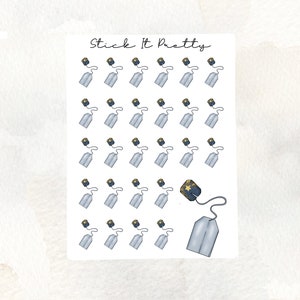 Tea Bag Icon Planner Stickers