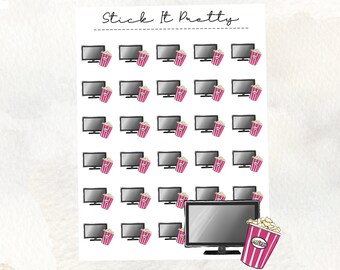 Movie Night Planner Stickers