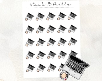 Work/Laptop Icon Planner Stickers