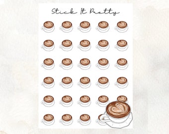 Coffee Cup Icon Planner Stickers