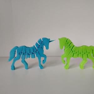 3d printed horse and unicorn bundle