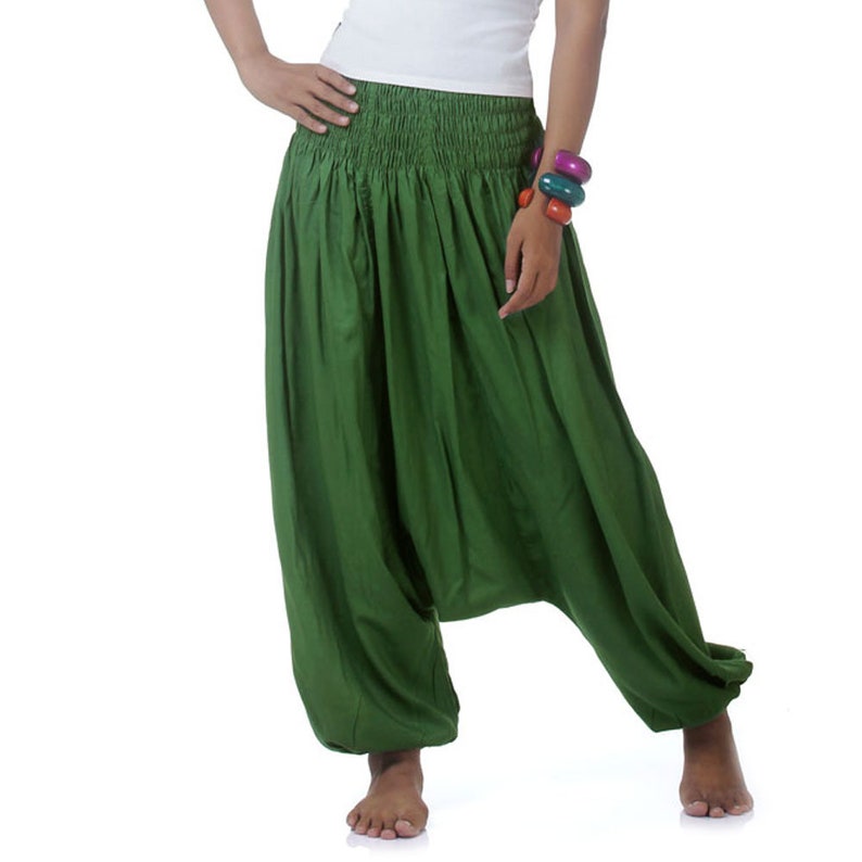 Vegan Harem Pants Aladdin Thai Pants Bloomers Sirwal Unisex for Women ...