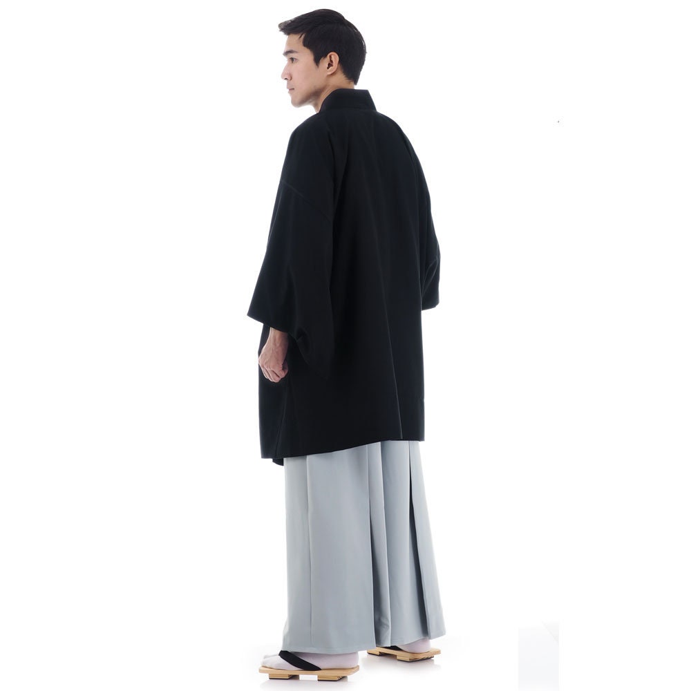 Traditional Japanese Samurai Kimono Set hatamoto for Men 3 Pieces Kendo Gi  Budo Hakama Pants Yukata Haori Jacket 