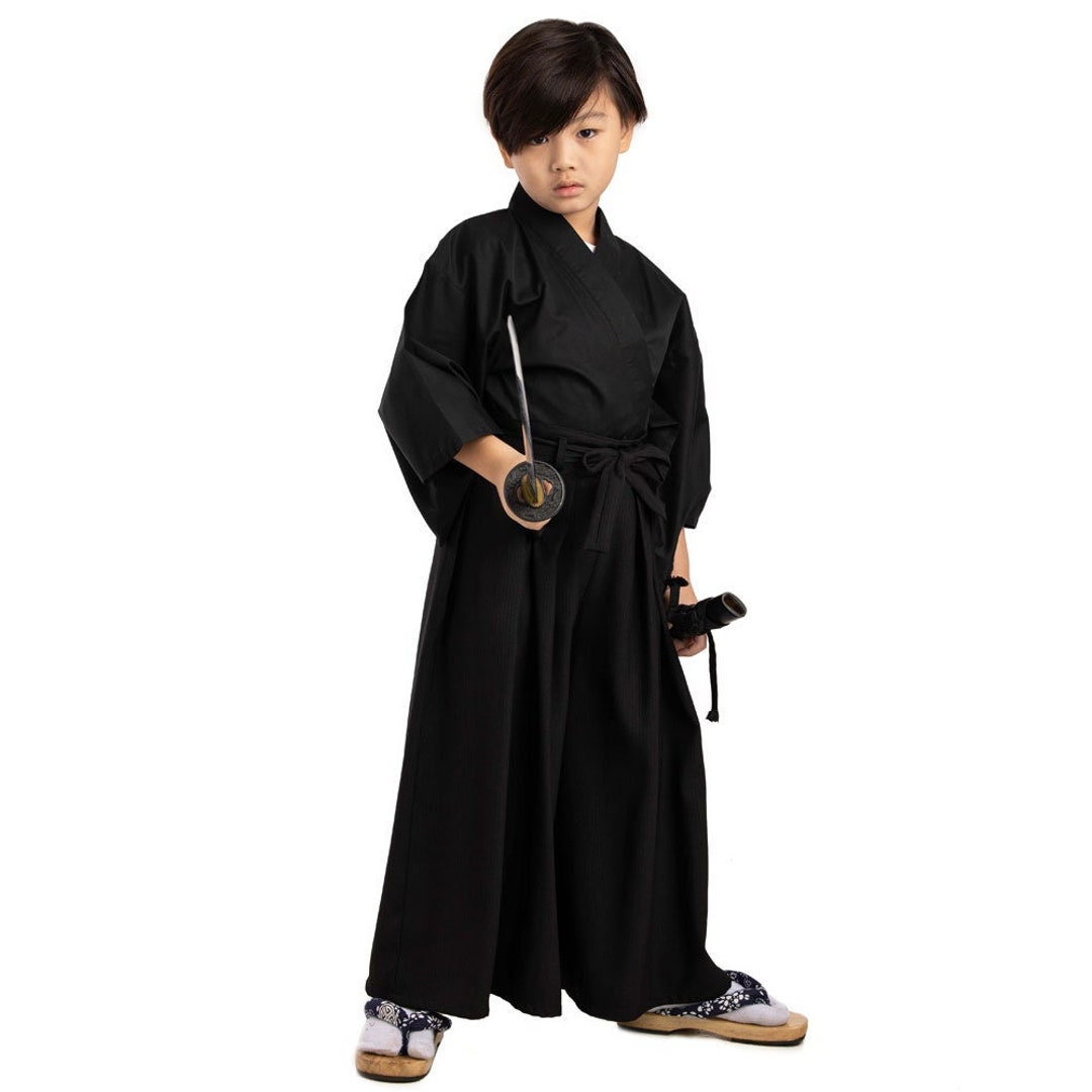 Traditional Japanese Kids Kendo Budo Samurai Yukata Kimono Set - Etsy