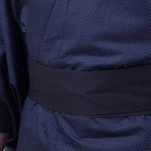 Traditional Japanese Samurai Yukata Kimono Obi Wokou Unisex for Men and Women Vegan Cotton image 5