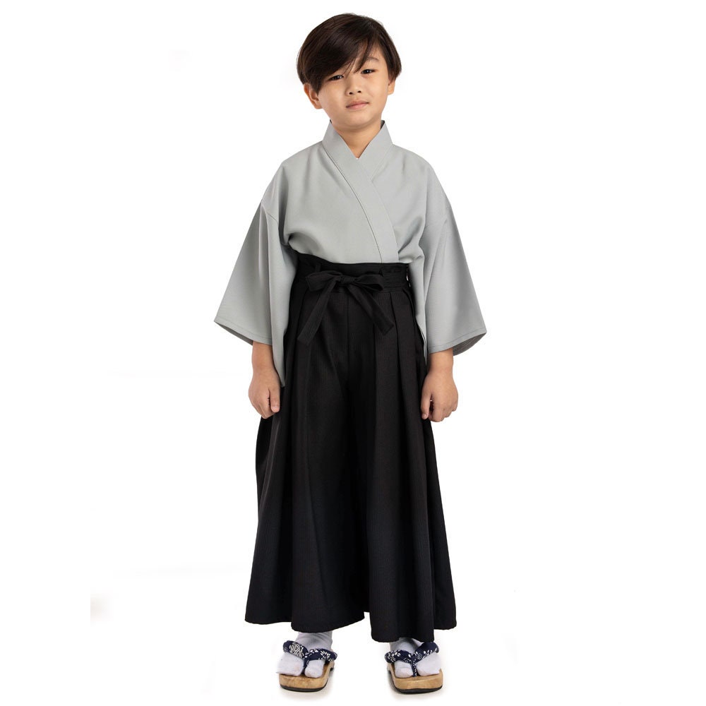 Traditional Japanese Kids Kendo Budo Samurai Yukata Kimono Set - Etsy