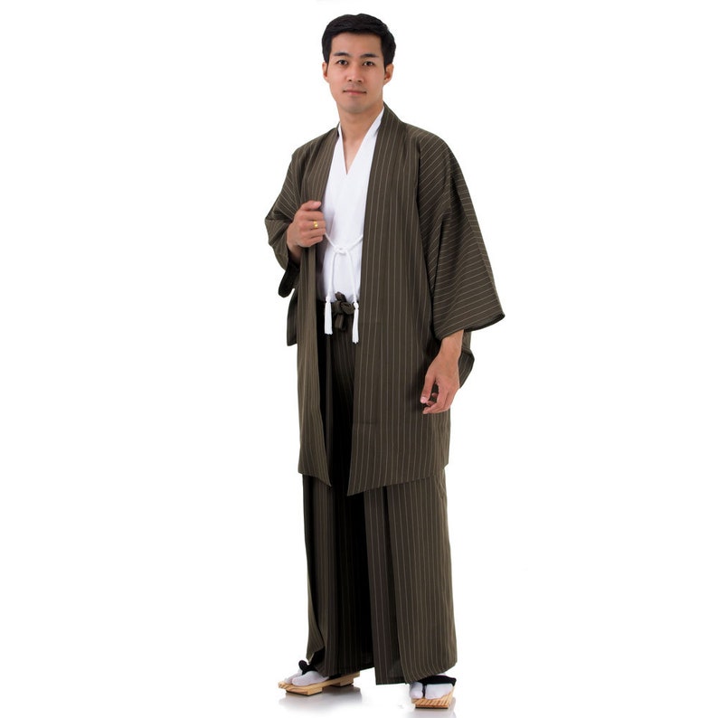 Traditional Japanese Samurai Yukata Kimono Set - Etsy
