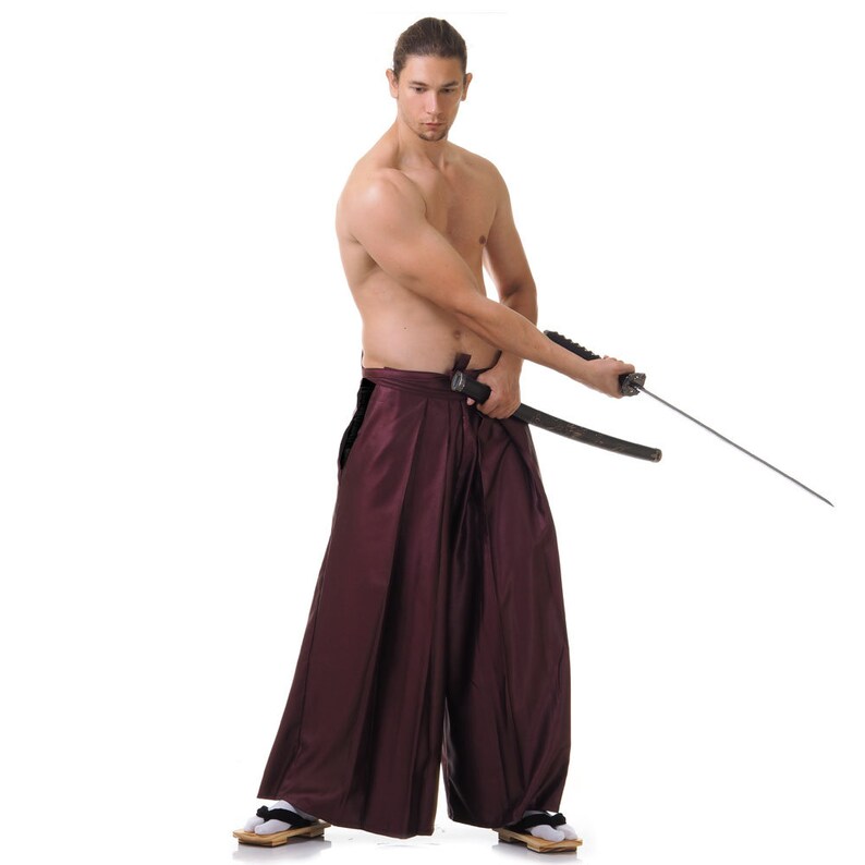 Traditional Japanese Hakama Pants Kendo Budo Samurai Kimono Etsy