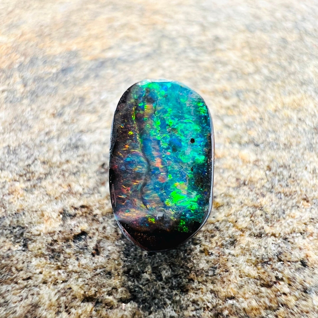Jewelery Boulder Opal 0.9ct Natural Stone From Australia Etsy UK