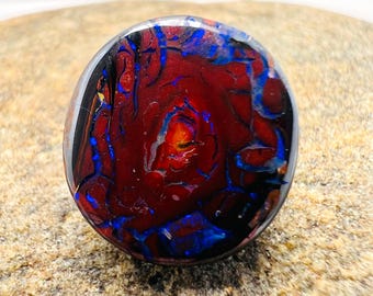 Boulder opal jewelry - 5 carats - Natural stone Australia