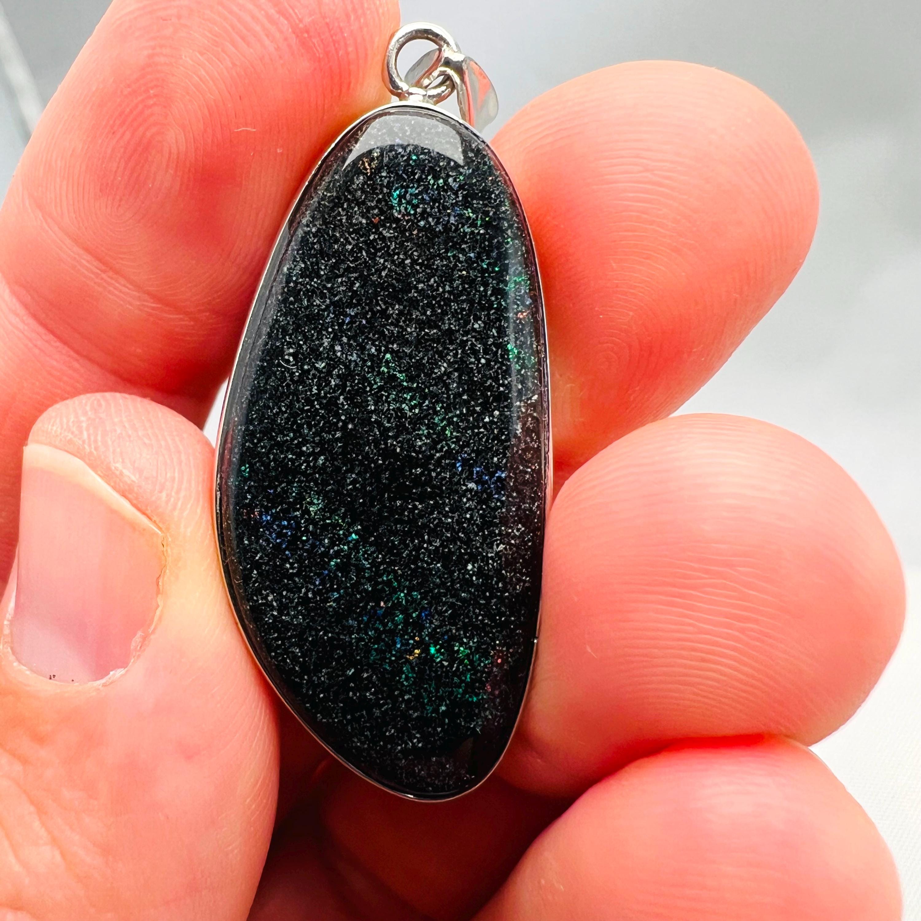 シルバーフェアリーオパールマトリックスペンダント - オーストラリア