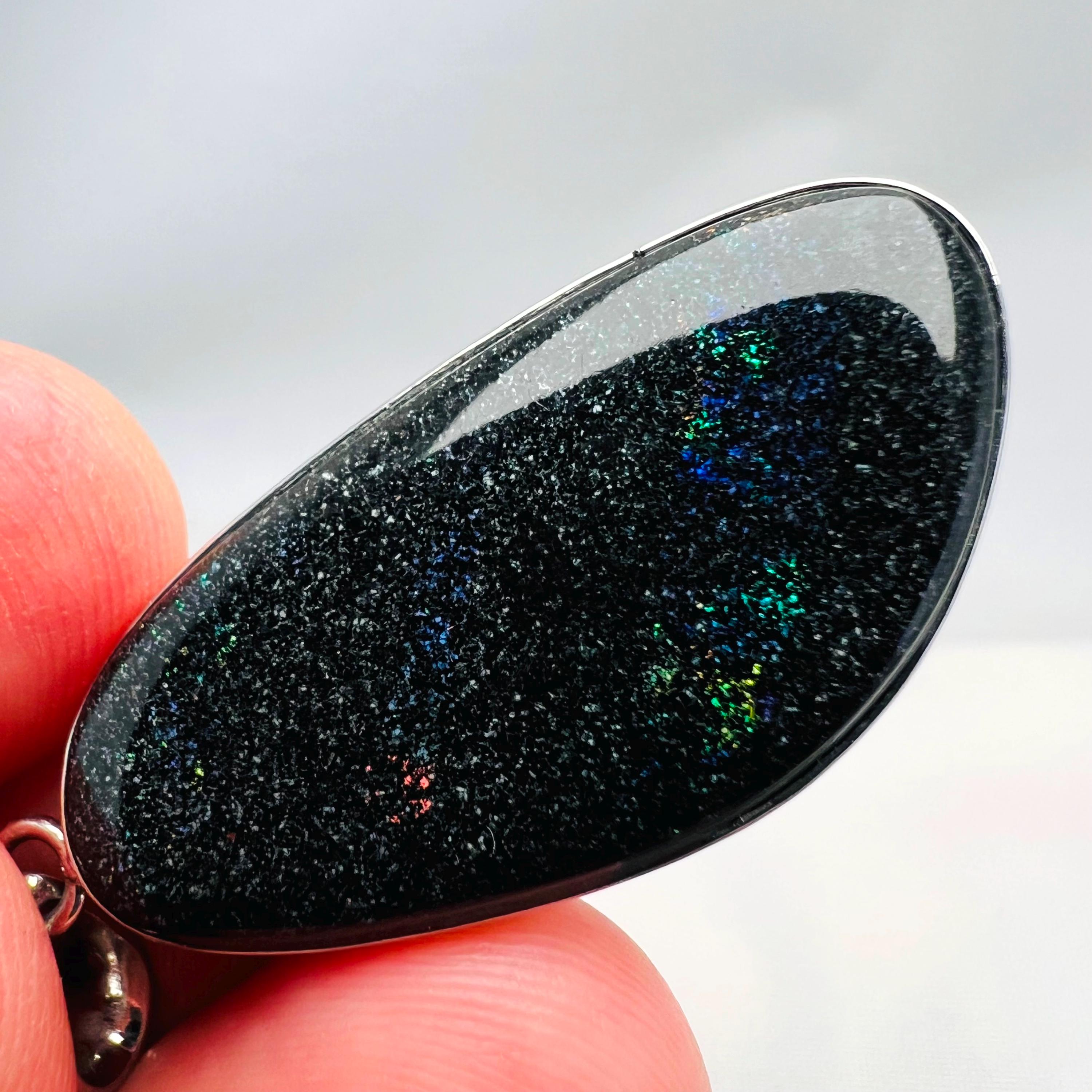 シルバーフェアリーオパールマトリックスペンダント - オーストラリア