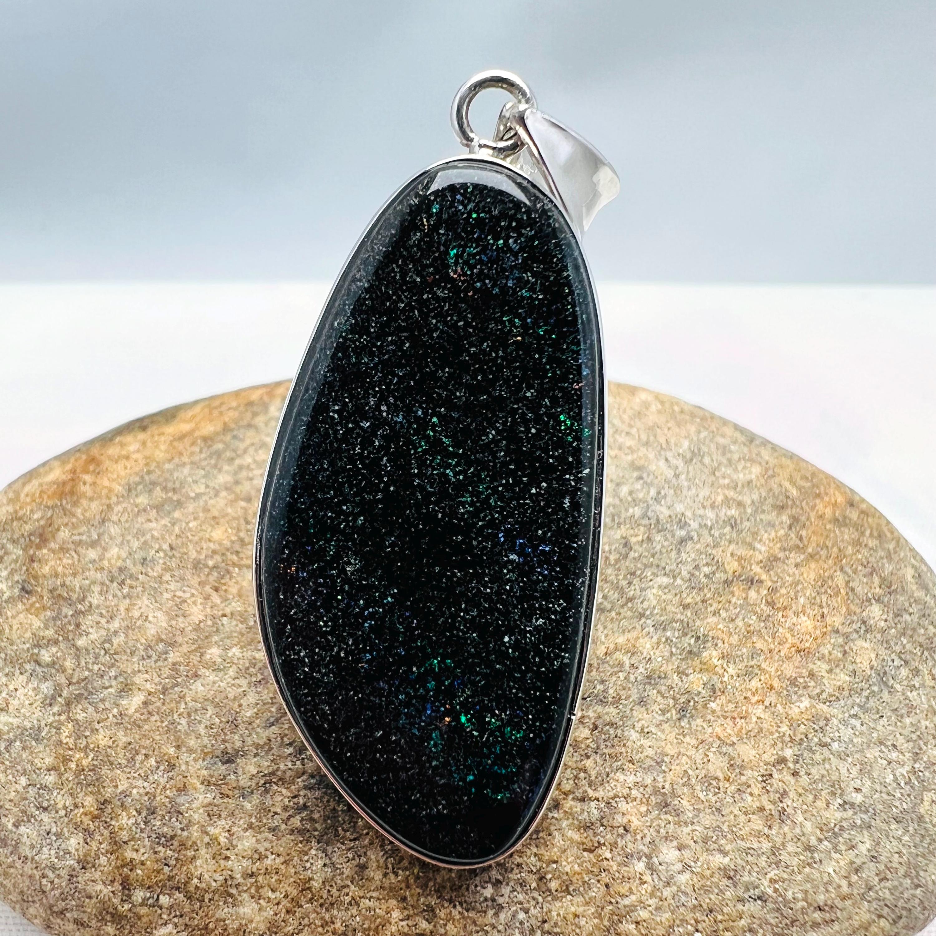 ★ジャスパー★ ★激レア★ ブラックマトリックスオパール　ペンダントトップ ☆ジャスパー様専用 激レア☆ ブラックマトリックスオパール