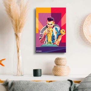 Lionel Messi World Cup Wooden Print