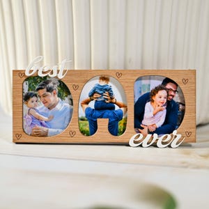 Best Dad Ever, Frame Magnet, Fridge Photo Magnet, Fathers Day Gift, Gift for Dad, Photo Magnet, Fathers Day, Custom Magnet, Shaped Magnet