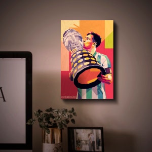 Lionel Messi Copa America Wooden Print