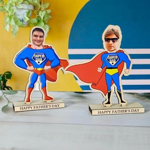 Personalised Superhero Dad Gift , Fathers Day Gift ,Custom Photo Super Dad , 2025 Fathers Day Gifts , New Dad Gift , Gift For Dad