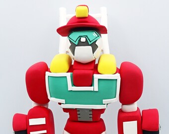 Transformers Heatwave, Rescue Bots Cake Topper