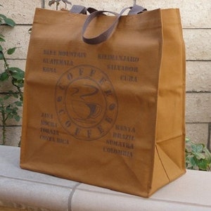 tote bag, coffee graghic tote bag