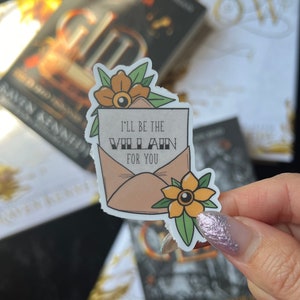 Plated Prisoner Sticker | Slade Ravinger | Plated Prisoner Series | Plated Prisoner Merch | Goldfinch | Gild Glint Gleam Glow Gold | Villain
