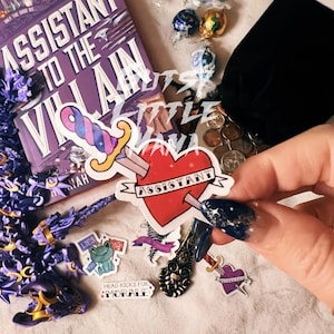 Assistant to the Villain Stickers | Evangelina Sage | Tristan Maverine | Kingsley | Fantasy Sticker | Kindle Sticker | Hannah Nicole Maehrer