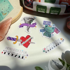 Apprentice to the Villain Stickers | Evangelina Sage | Tristan Maverine | Kingsley | Fantasy Sticker | Hannah Nicole Maehrer