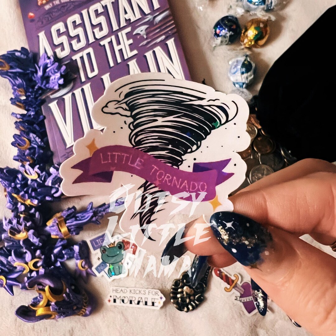 Little Tornado Sticker: Assistant to the Villain, Waterproof Vinyl - Etsy