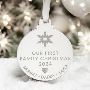 Our First Family Christmas Bauble