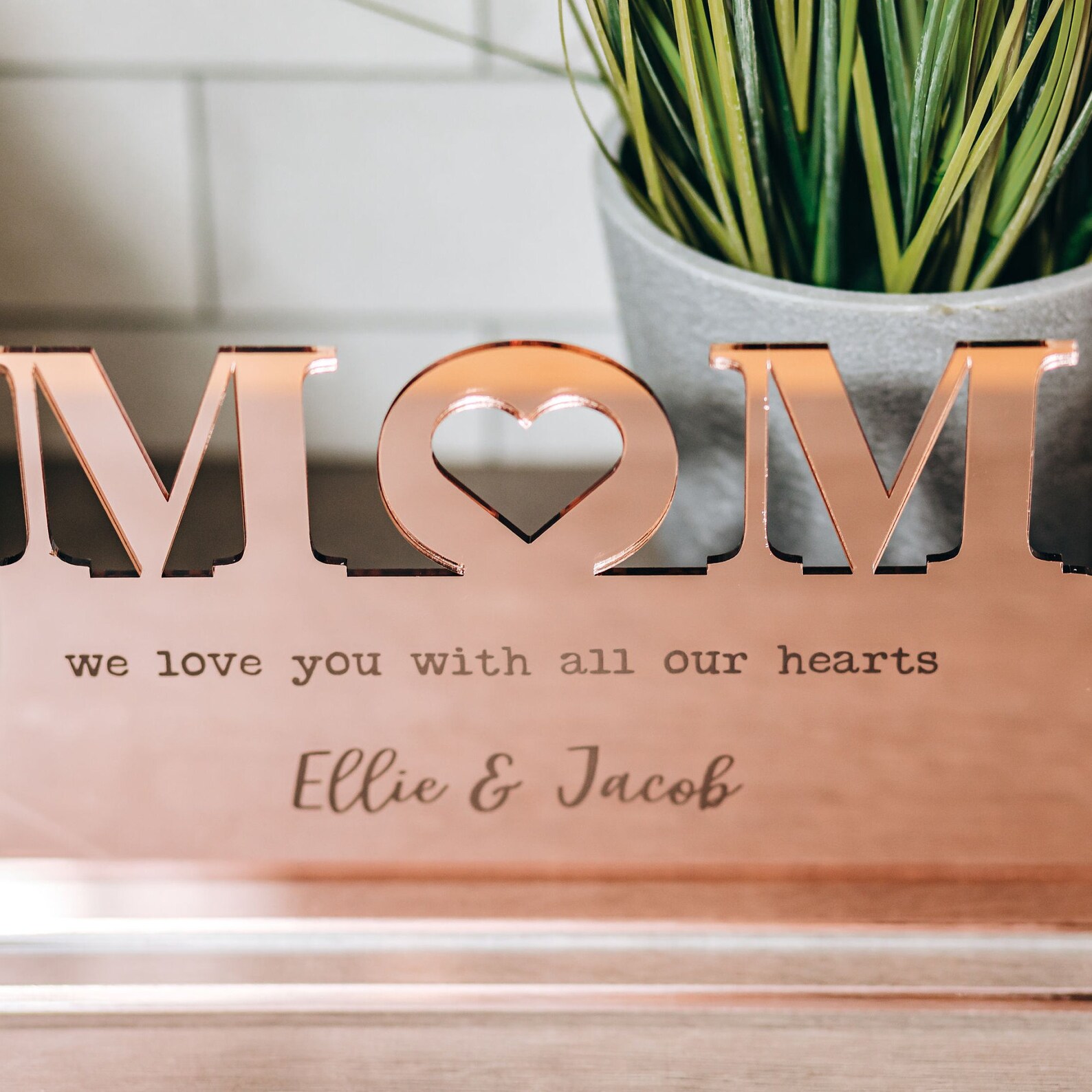 Mom Plaque Personalised Engraved Message Keepsake Mom Etsy UK