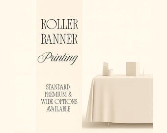 Portable Roller, Custom Print Trade Show Banner | Black Base | Retractable Stand