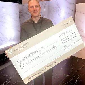 Charity Donation Cheque: Custom Foamboard Sign (Large, Personalised)