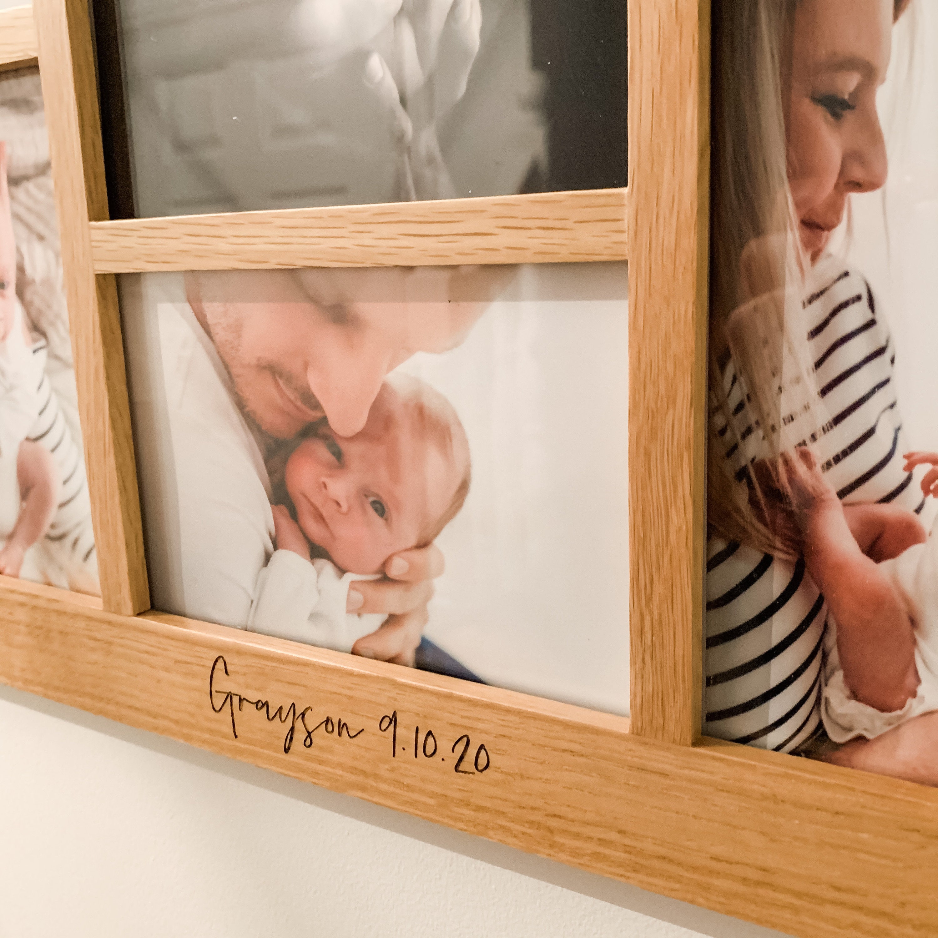 Engraved Wood Multi Frame Personalised Aperture Photo Frame Etsy UK