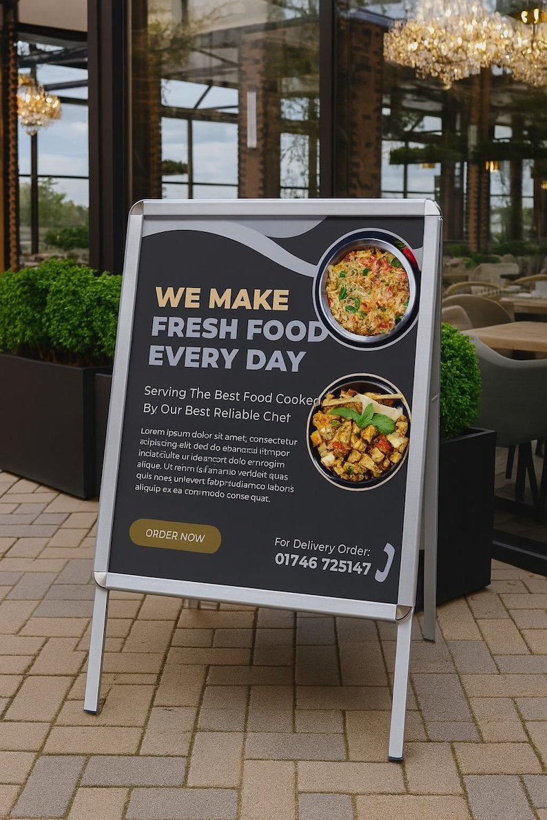 Custom Poster Print, Personalised Matt Signage - 200Gsm Paper | A1 A2 | Event Business Wedding image 6