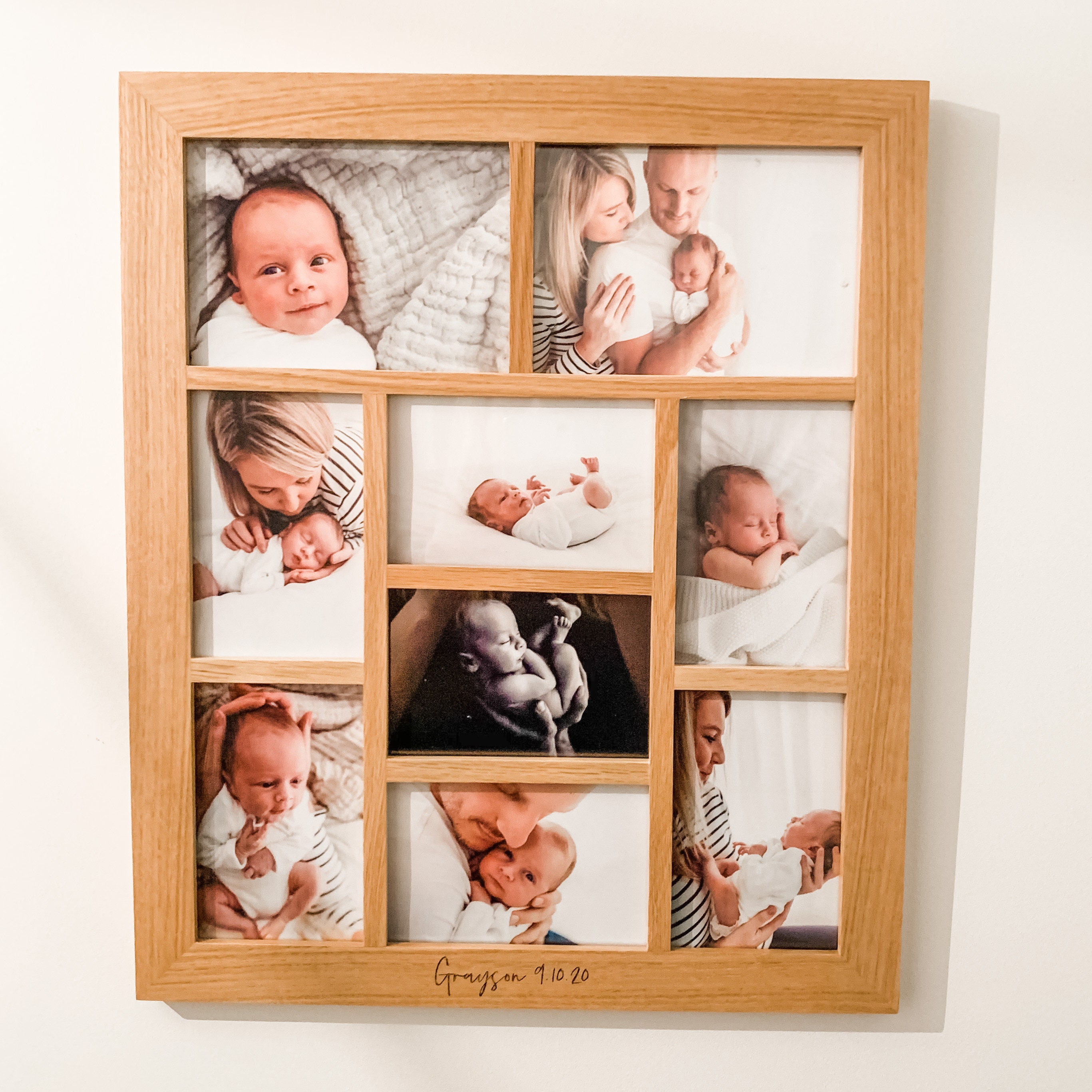 Engraved Wood Multi Frame Personalised Aperture Photo Frame Etsy UK