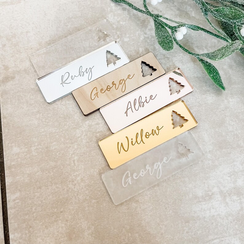 Christmas Dinner Table Name Places