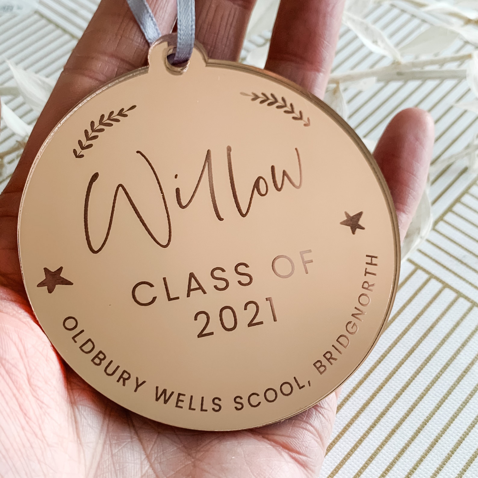 Nursery Leavers Gift Personalised Hanging Tag Class Of 2021 Etsy