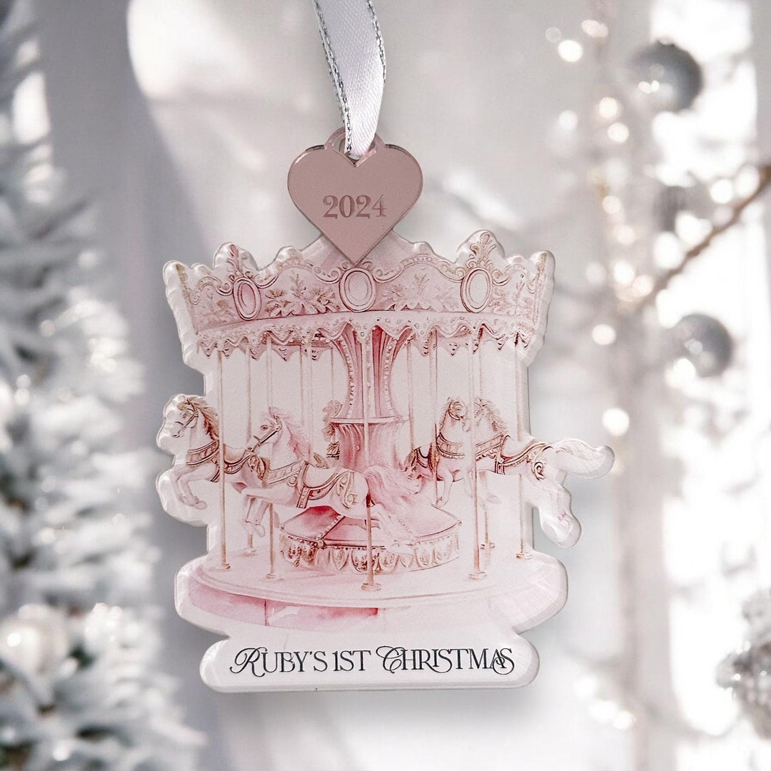 Baby's First Christmas Wooden Bauble - Personalized Gift